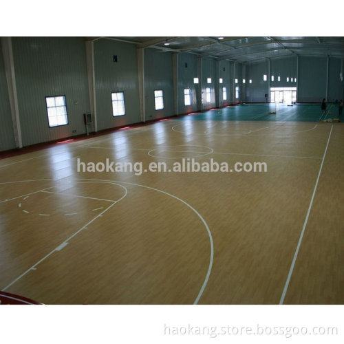 indoor wood basketball pvc flooring